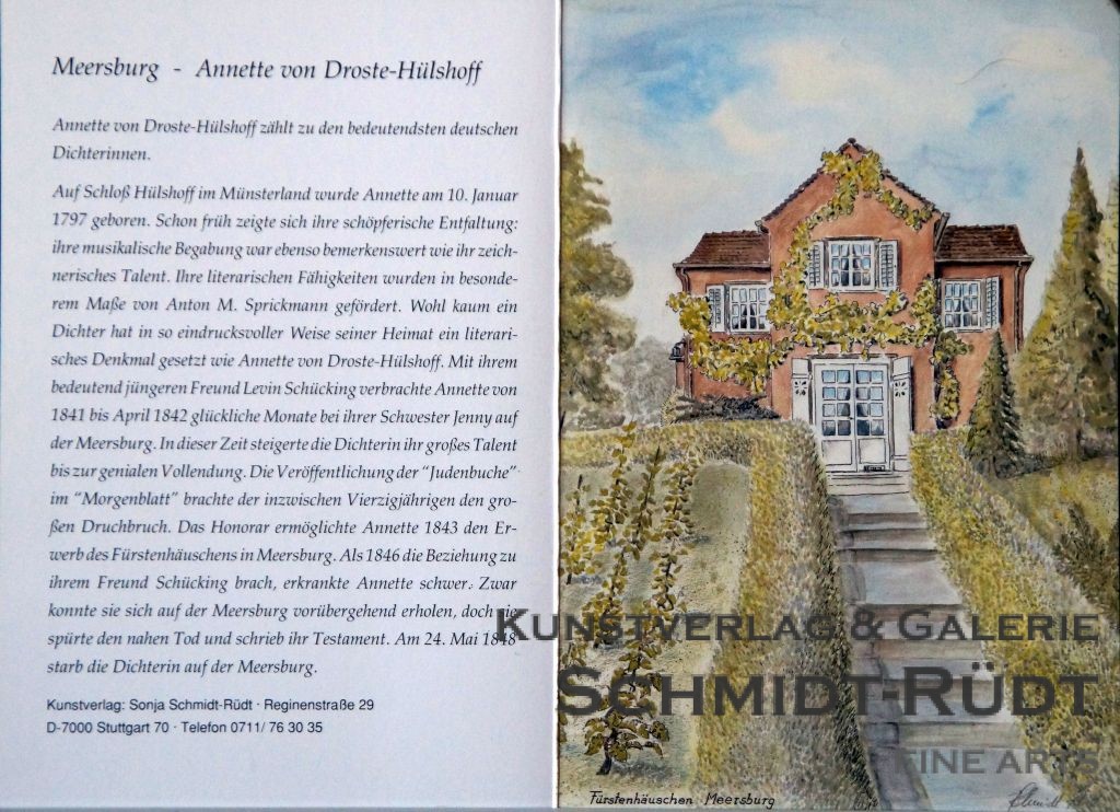 Meersburg: Dichter Annette von Droste-Hülshoff