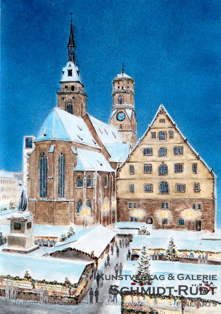 Stuttgart - Weihnachtsmarkt am Schillerplatz
