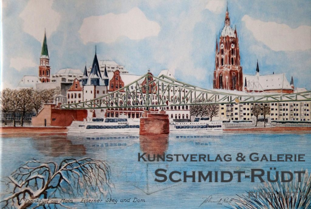 Frankfurt am Main - Eiserner Steg und Dom